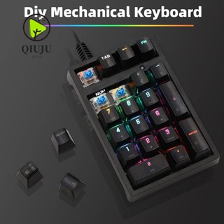 Qiuju แป้นตัวเลขแล็ปท็อป 21 คีย์ K21 Numpad