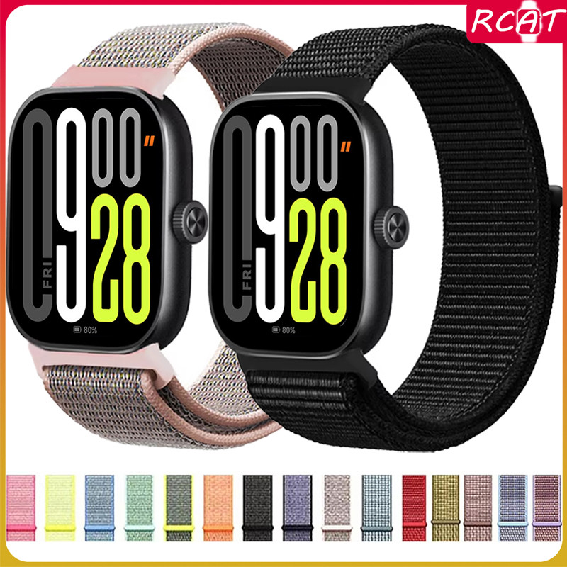 สายรัดไนลอนสำหรับ for Redmi Watch 5 / 4 สายรัดข้อมือแบบยืดหยุ่นแบบนุ่มสำหรับอุปกรณ์เสริม for Smart Watch Mi Band 9/8 Pro
