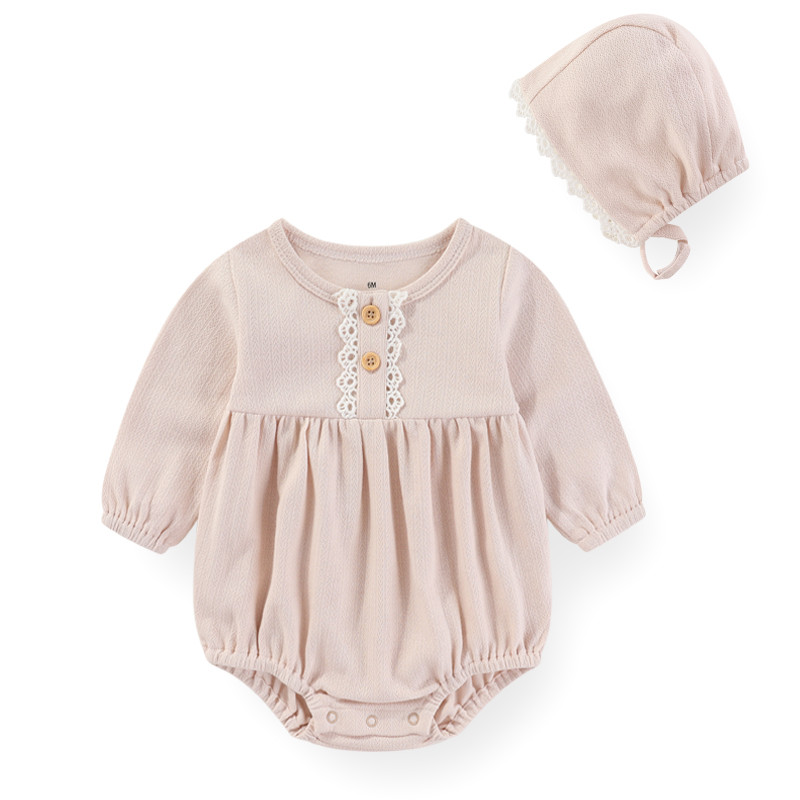 Kiddiezoom ชุดกระโปรงเด็กพร้อมหมวกผ้าฝ้ายทารกแรกเกิด Gaun Budak Perempuan - รูปที่ 5