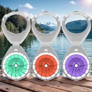 QUIBLO 1 ชิ้น Winding Board, Multifunctional รอบตกปลาสายหลักกล่อง,แบบพกพาพร้อม Anti-Reversal อุปกรณ์ฝาปิด Line Storage กล่องอุปกรณ์ตกปลา