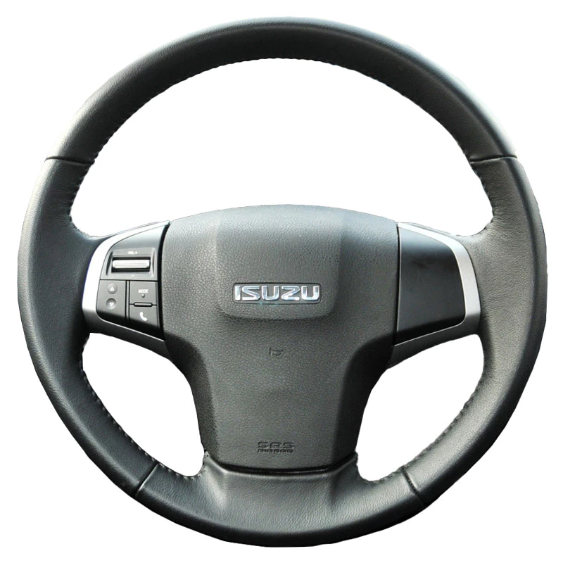 ที่กําหนดเองพวงมาลัยรถสําหรับ Isuzu D-Max MU-X 2013-2020 Holden Colorado AU 2012-2019 หนังเทียมพวงมาลัย