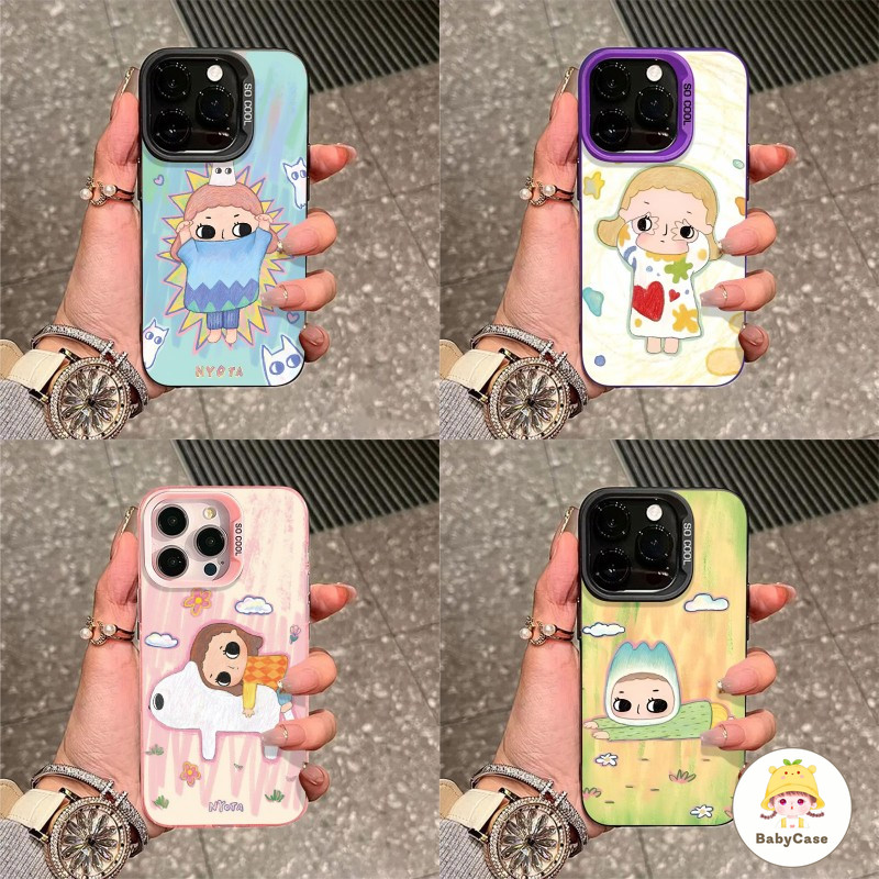 เคสไอโฟน13 15 สำหรับ iPhone 11 16 13 12 15 14 Pro Max 7Plus XR 7 16 8 14 15 Plus X XS Max SE 2020 ปกการ์ตูนมาร์ทมาร์ท