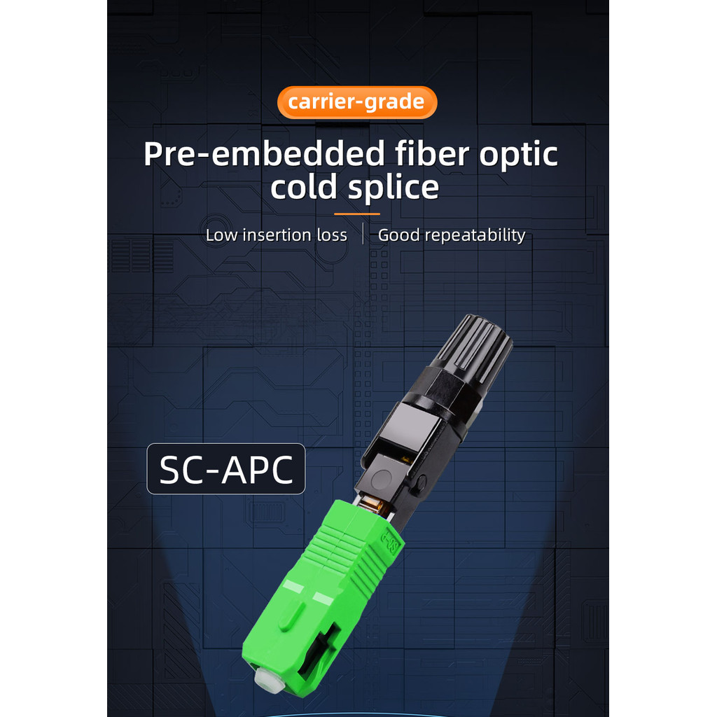 Zoerax 10CPS Fiber Cold Splicer Fiber Optic Connector SC-APC Connector FTTH ฝังหนังสายไฟ Quick Connector