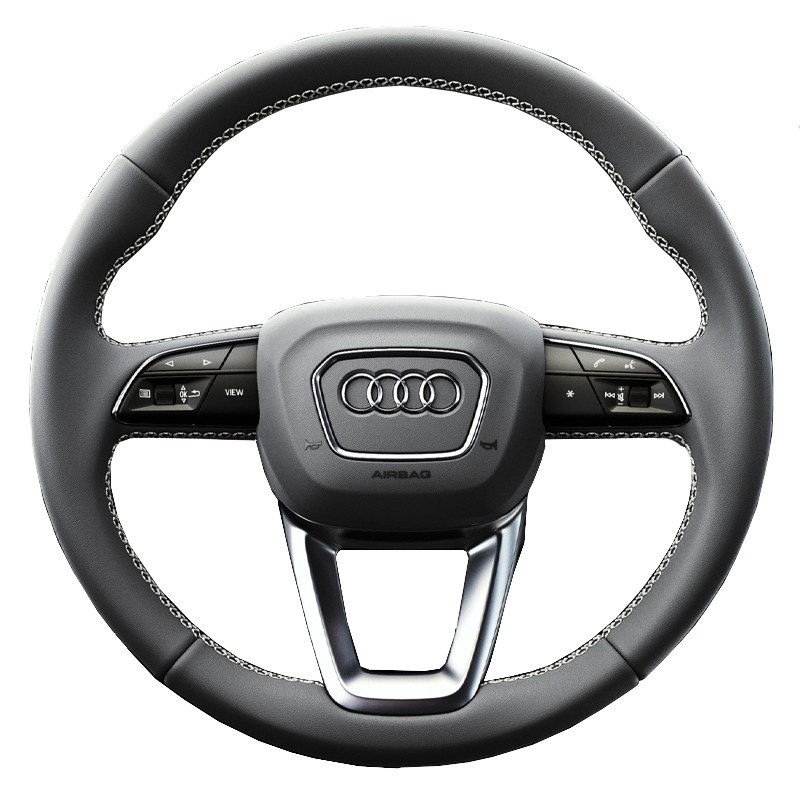 DIY ที่กําหนดเองพวงมาลัยรถสําหรับ Audi A4 (B9) Avant Allroad Q3 Q5 SQ5 Q7 SQ7 Q8 SQ8 หนังพวงมาลัย