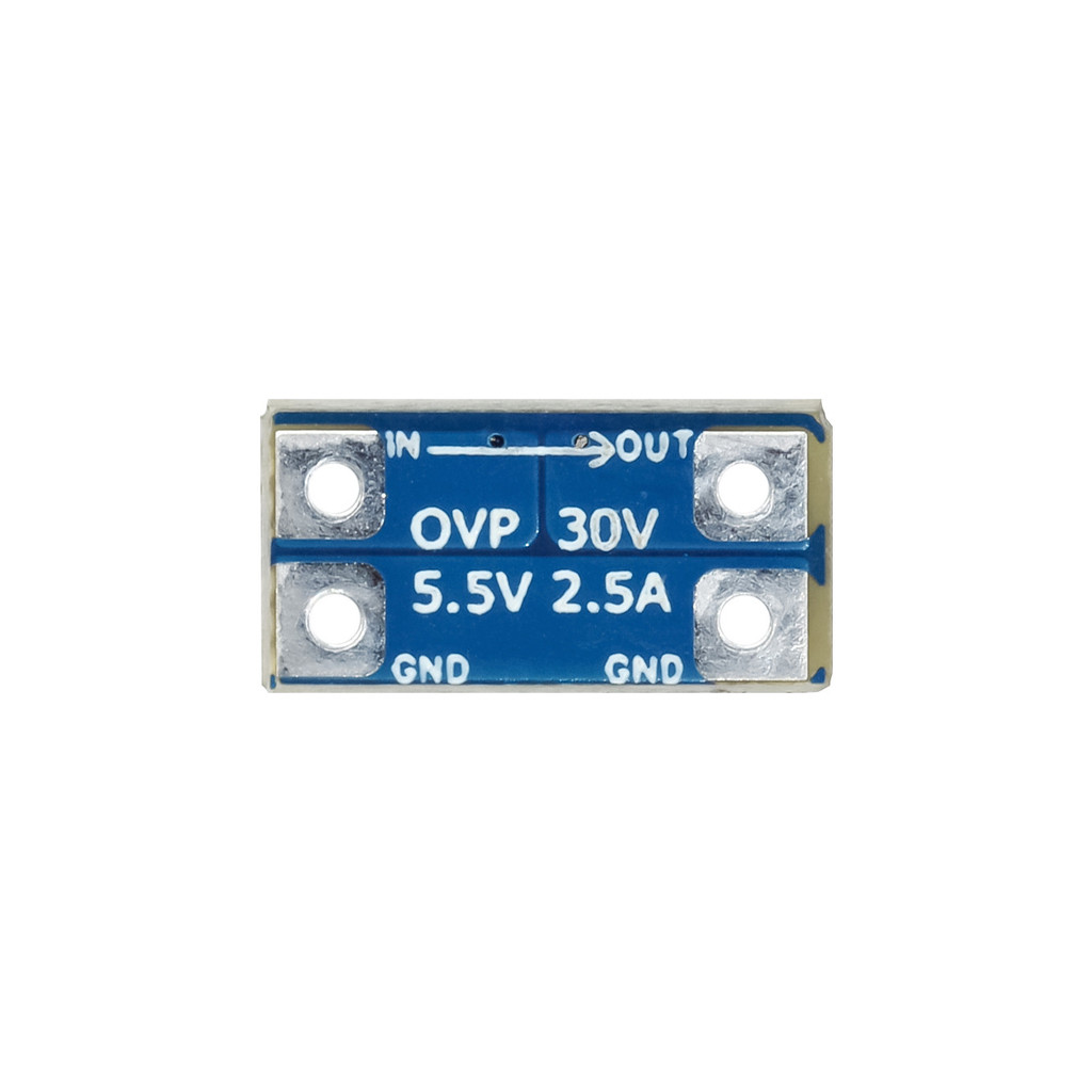 โมดูลป้องกันแรงดันไฟฟ้าเกิน OVP 5.5V 2.5A 30V มินิป้องกันไฟ