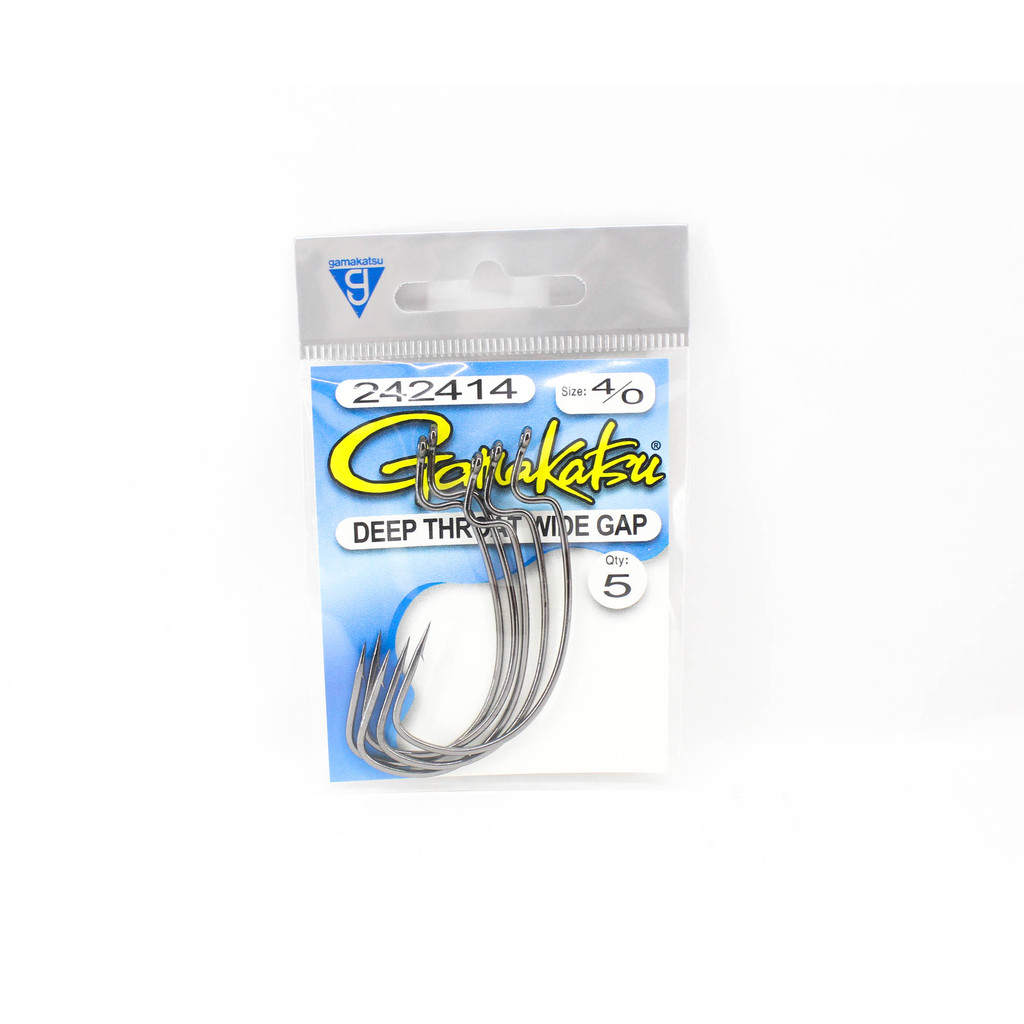 กามาคัตสึ 242414 ตะขอหนอนคอลึกกว้าง Gape NSB ขนาด 4/0,5/แพ็ค (5715)