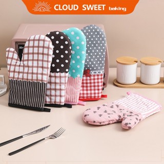 (จัดส่งในประเทศไทย 24 ชั่วโมง )ถุงมืออบผ้าฝ้ายและผ้าลินิน, ถ…