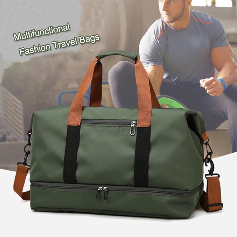 G7 กระเป๋าเดินทางขนาดใหญ่ Jumbo Gym Bag Hand Carry กระเป๋าเดินทาง Duffel ผู้ชายผู้หญิงฟิตเนสกระเป๋า 