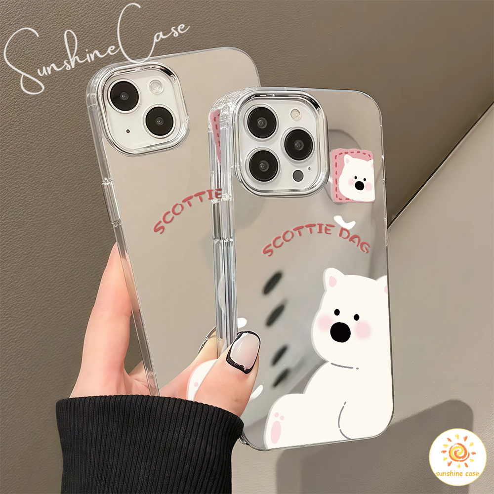 ส่งจากไทย เคสไอโฟน15 หมีสีน้ำตาล น่ารัก เคสกระจกเงาขาตั้งใช้กับIPhone11 12 13 14 15 16 Pro PROMAX 7/8PLUS X XR XS SE2020 - รูปที่ 7