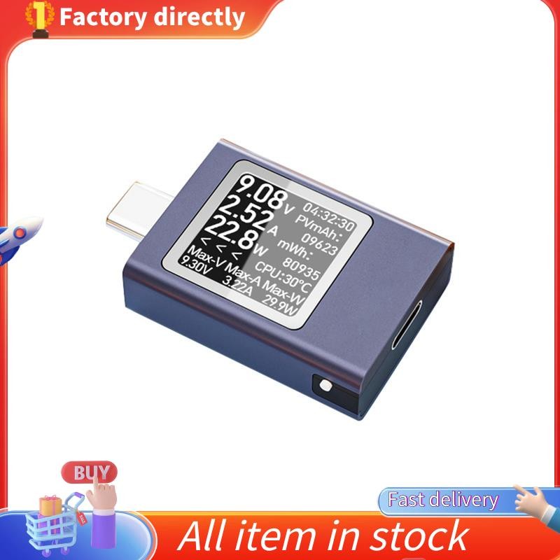 Type-C เครื่องทดสอบ HDC-085C DC 4.5-50V 0-12A PD3.1 Multi-Function Digital Display Tester DC แรงดันไ