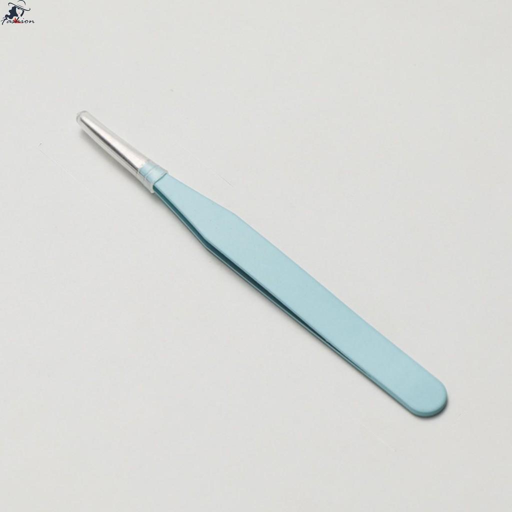 แหนบตรงป้องกันไฟฟ้าสถิตย์ทนทานเล็บ Rhinestones Nipper แหนบสําหรับผู้เริ่มต้นเครื่องสําอางมืออาชีพ