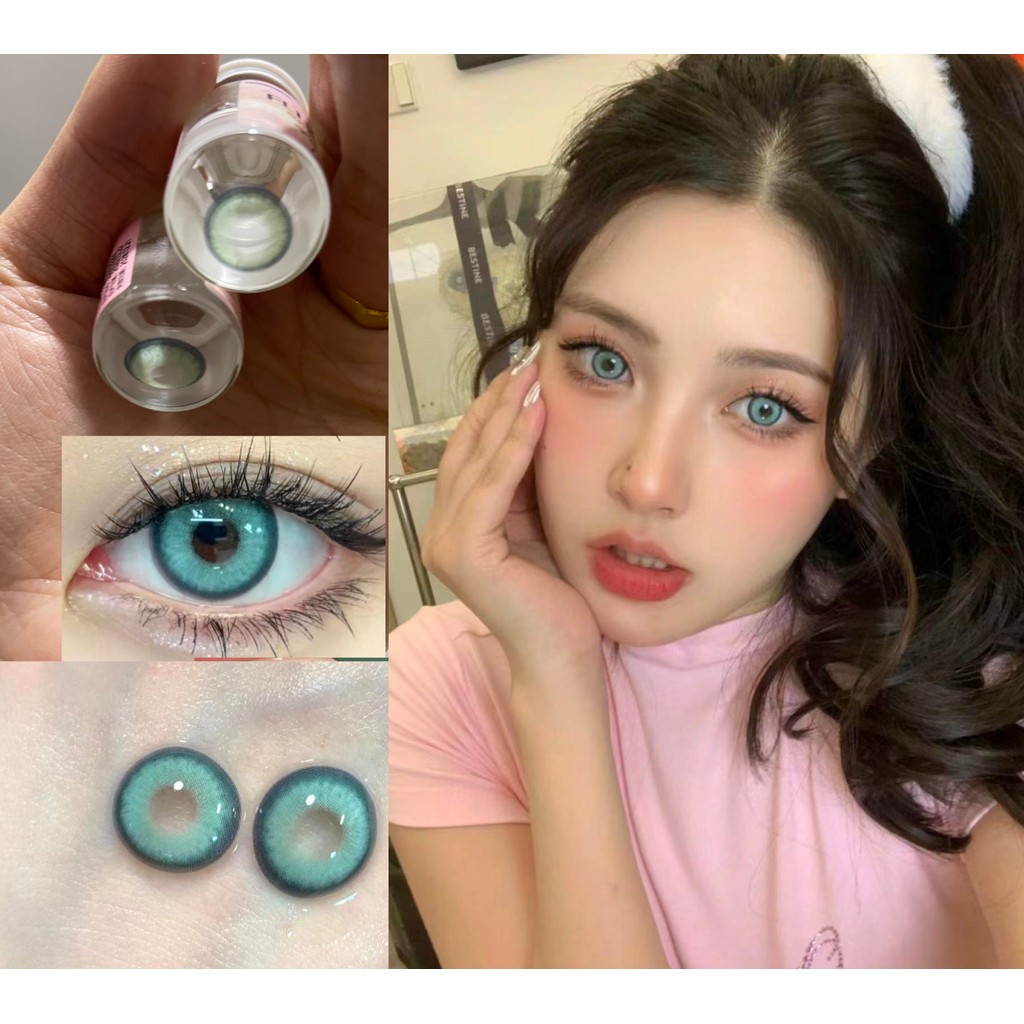NZZZHU Series,Fllycon ยี่ห้อ ,14.20mm, Gdia:13.6mm ,(เกรด 0-8.00), คอนแทคเลนส์รายปีใช้(ทะเลสาบสีเขีย
