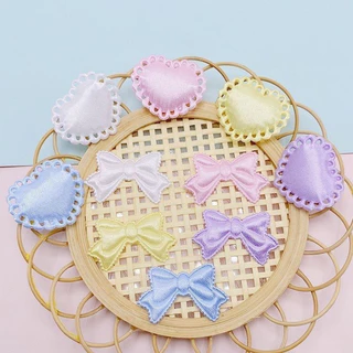 [10 ชิ้น] ins ลมบัลเล่ต์ความรักทําด้วยมือ DIY เครื่องประดับอุปกรณ์ตกแต่งลูกไม้ปกการ์ด วัสดุบาร์ถอดตกแต่ง