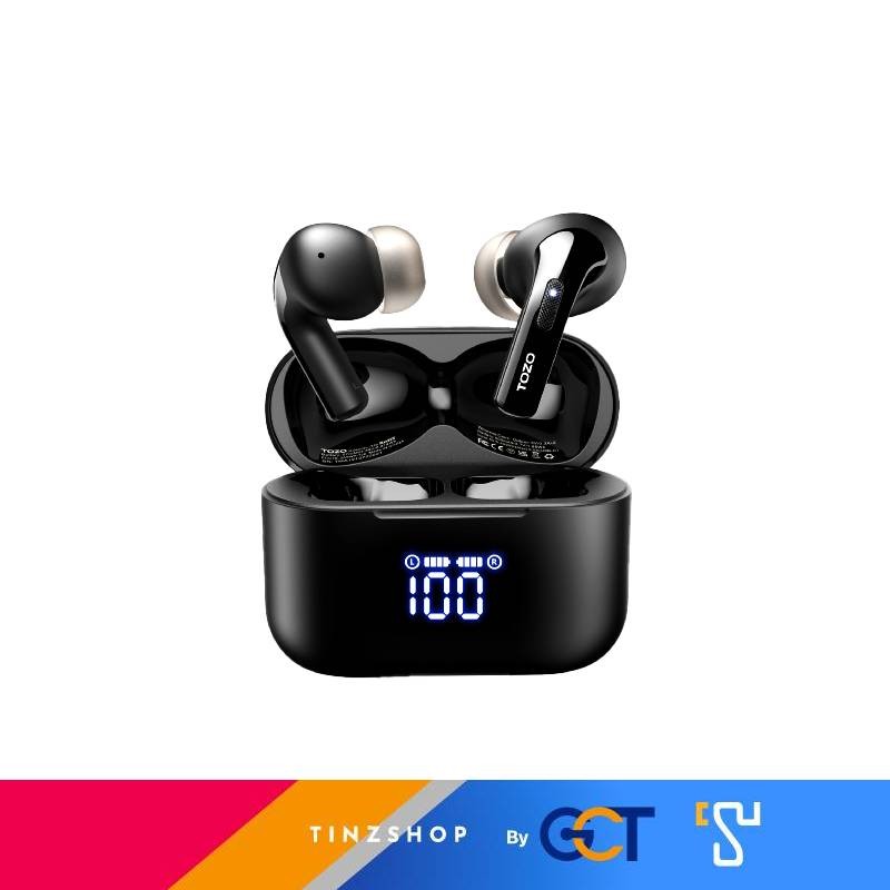[Tinzshop]TOZO Tonal Pods หูฟังบลูทูธ In-Ear 5.3 แบตอึด 10.5 ชม./ชาร์จ ชาร์จไร้สาย กันน้ำ IPX8 [ประก