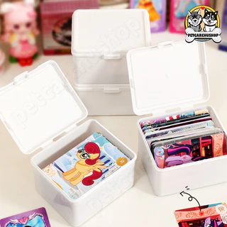 กล่องเก็บโปร่งใสเกาหลี กล่องตาบอด การ์ด Photocard กล่องเก็บ มีฝาปิด กันฝุ่น