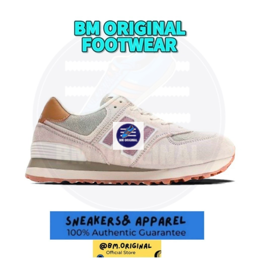 New Balance 574LCC สีเบจ สีชมพู ผู้หญิง