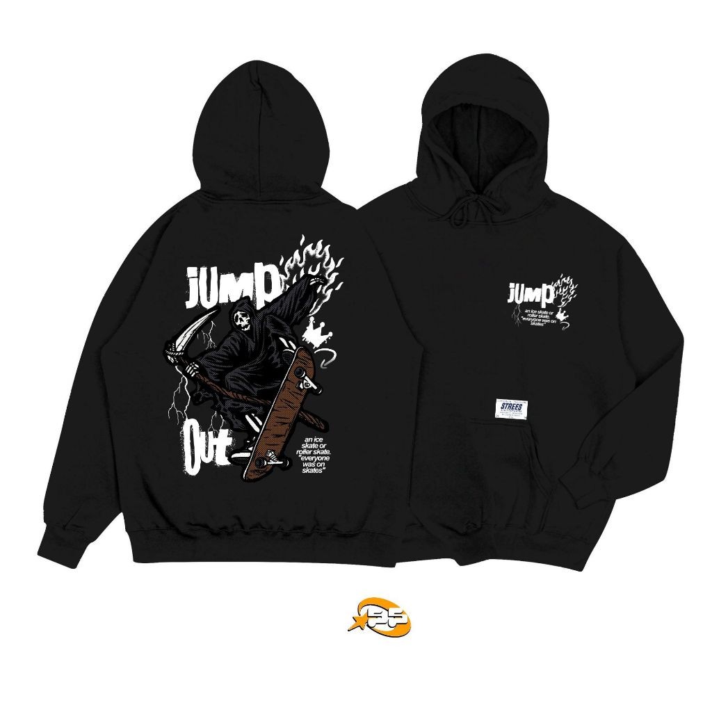 Streetsweater Hoodie JUMPOUT Made from Soft, Cool Fleece Fabric Size M-XXL