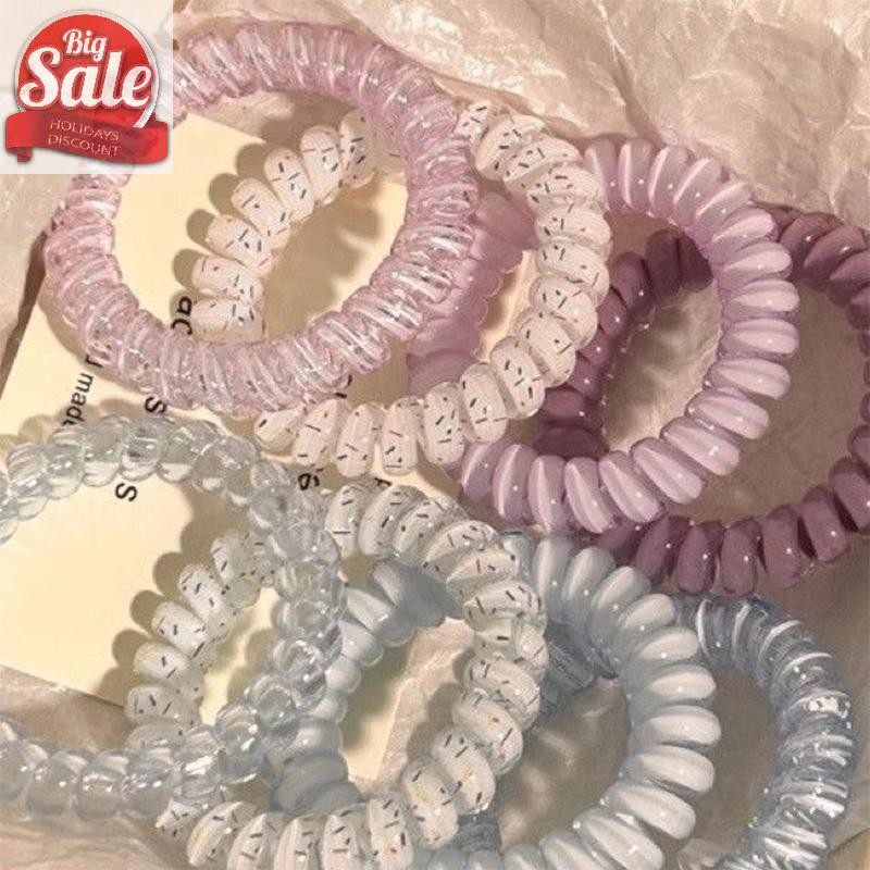 AF 4pcs ยางรัดผมเกลียวผู้หญิง Scrunchies Headwear อุปกรณ์เสริมผม