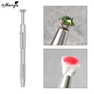 Monja ฟองน้ําจับคลิปชุดปากกา Pat Coloring Stamping Soft โฟม Gripper เล็บฟองน้ํา เล็บออกแบบเครื่องมือ