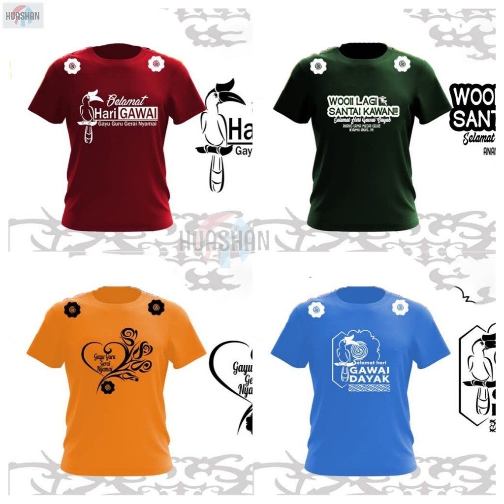 Gawai Dress / เสื้อยืด Gawai / All The Years Gawai 2025 GAVE Teacher Auss Outlet ... ~ Maroon