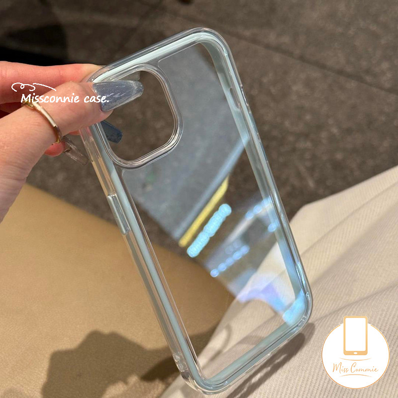 หรูหรา 2 in 1 กันกระแทกกันชนสีลูกกวาดสําหรับ IPhone 17 Pro Max 11 13 14 15 12 16 Pro Max Air 12 13 14 15 16 Pro 15 14 16 Plus โปร่งใสนุ่ม Tpu Cover - รูปที่ 6