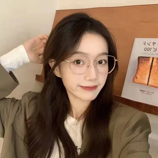 👓ตาแฟชั่นผู้หญิง👓 -25° ~ -575°แว่นสายตาสั้น แว่นป้องกันแสงสีฟ้า กรอบแว่นตาแฟชั่นกรอบใหญ่สไตล์เกาหลี 039