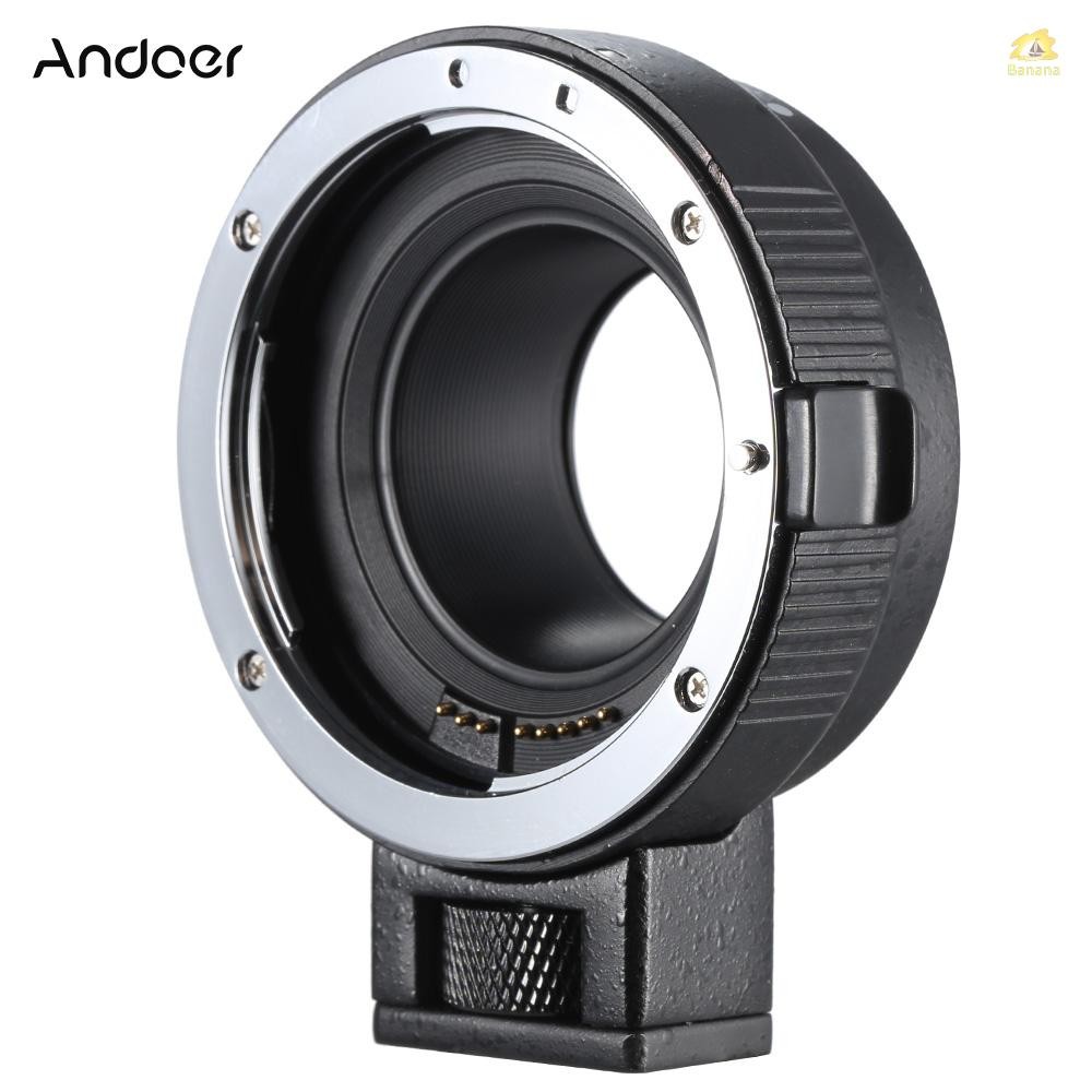 Andoer EF-EOSM เลนส์อะแดปเตอร์รองรับ Auto-Exposure Auto-Focus และ Auto-Aperture สําหรับ Canon EF/EF-