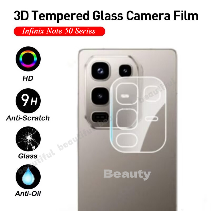 กระจกป้องกันเลนส์กล้องสําหรับ Infinix Note 50S กระจกนิรภัยกล้องเลนส์ป้องกันสําหรับ Infinix Note 50 P