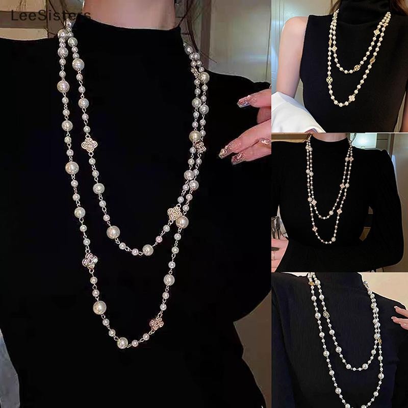 LeeSisters สร้อยคอมุกเทียมยาวหรูหรา CNY 2025