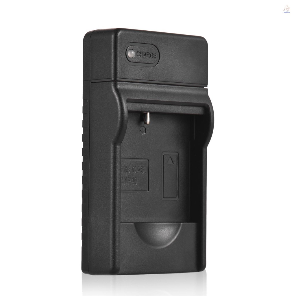 NP-40 เครื่องชาร์จแบตเตอรี่พร้อมตัวบ่งชี้ LED พอร์ต Type-C และสาย USB สําหรับ Casio EX-Z400/EX-FC100