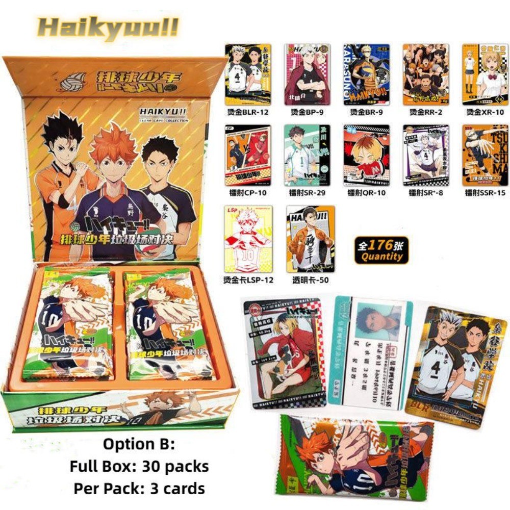 ไฮคิว!! The Dumpster Battle Trading Card กล่องตาบอดการ์ดอะนิเมะสะสมตัวเลือก A & B
