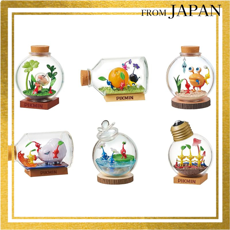 Re-Ment PVC Pikmin Terrarium Collection Box Set - All 6 types, 6 pieces included, approximately H80×