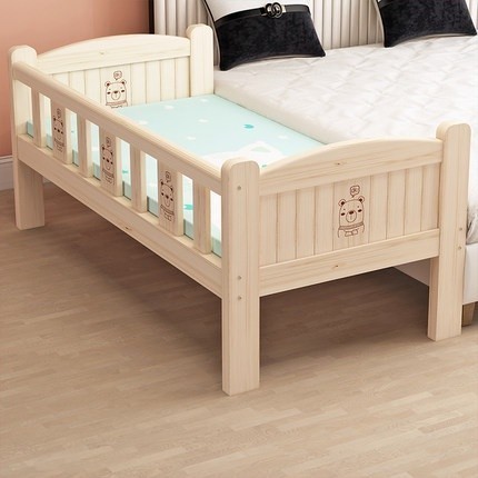 Custom Solid Wood Children's Extension Small Bed Wooden Bed Baby Bed Splicing Bed