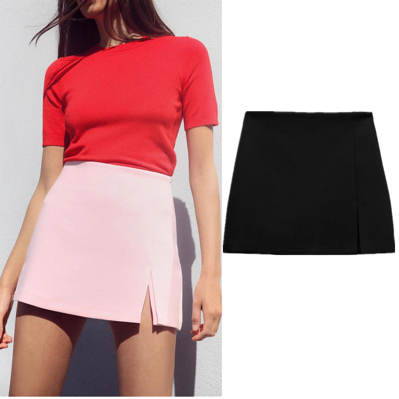 ZARA Commuter Hem Slit เอวสูง a-Line Culottes 1608041