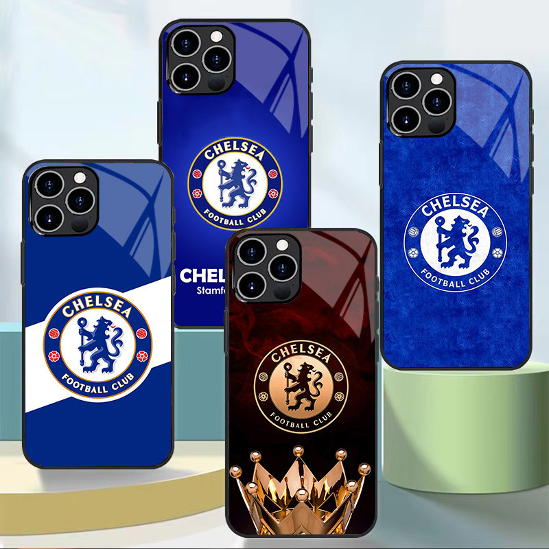 Chelsea 10 เคสโทรศัพท์กระจกนิรภัยสําหรับ Iphone 11 12 Mini 13 14 Plus 15 16 Pro Max Cover
