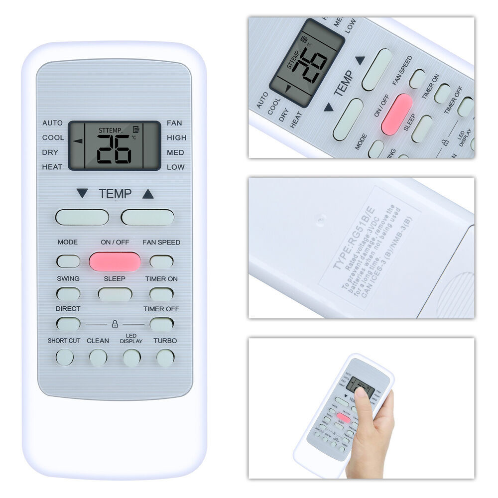 ALANK รีโมทคอนโทรล Aircin Midea EVEREST RG51B(1)/EU1 RG51B(2)/E RG51B/E เครื่องปรับอากาศ