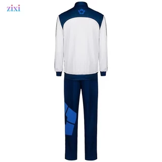 Blue Lock เสื้อแจ็คเก็ตซิปคุกสีน้ําเงินผู้ชาย 3D การพิมพ์ดิจิตอล Cos เสื้อกันหนาวแขนยาวหลวม