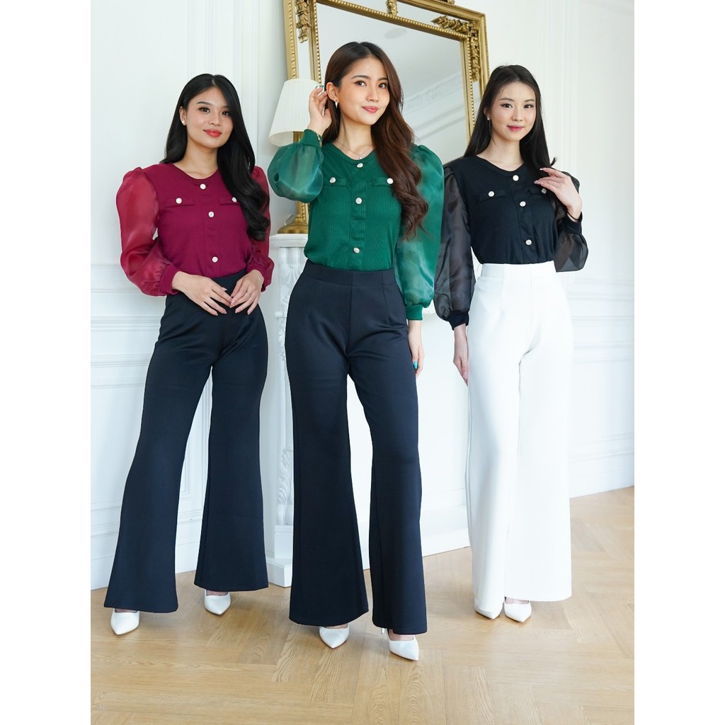 เสื้อไหมพรม Milka Organza