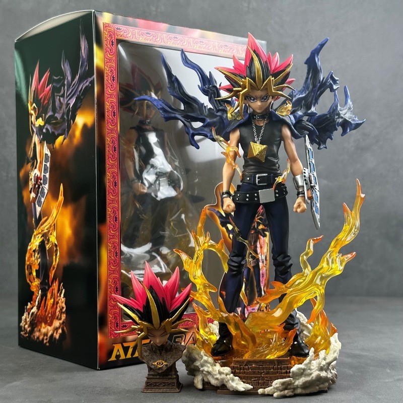 ยูกิโอ 27ซม.! Duel Monsters The ATEM Yami Yugi Figure Model ของเล่นตุ๊กตา