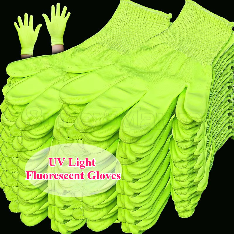 ถุงมือเรืองแสงแสง UV - อุปกรณ์ประกอบฉากปาร์ตี้กิจกรรม - นวมงานบ้าน - ถุงมือป้องกันแรงงานมือ - ถุงมือซ่อมเฟอร์นิเจอร์ - สบาย, ทนต่อการสึกหรอ, ระบายอากาศได้