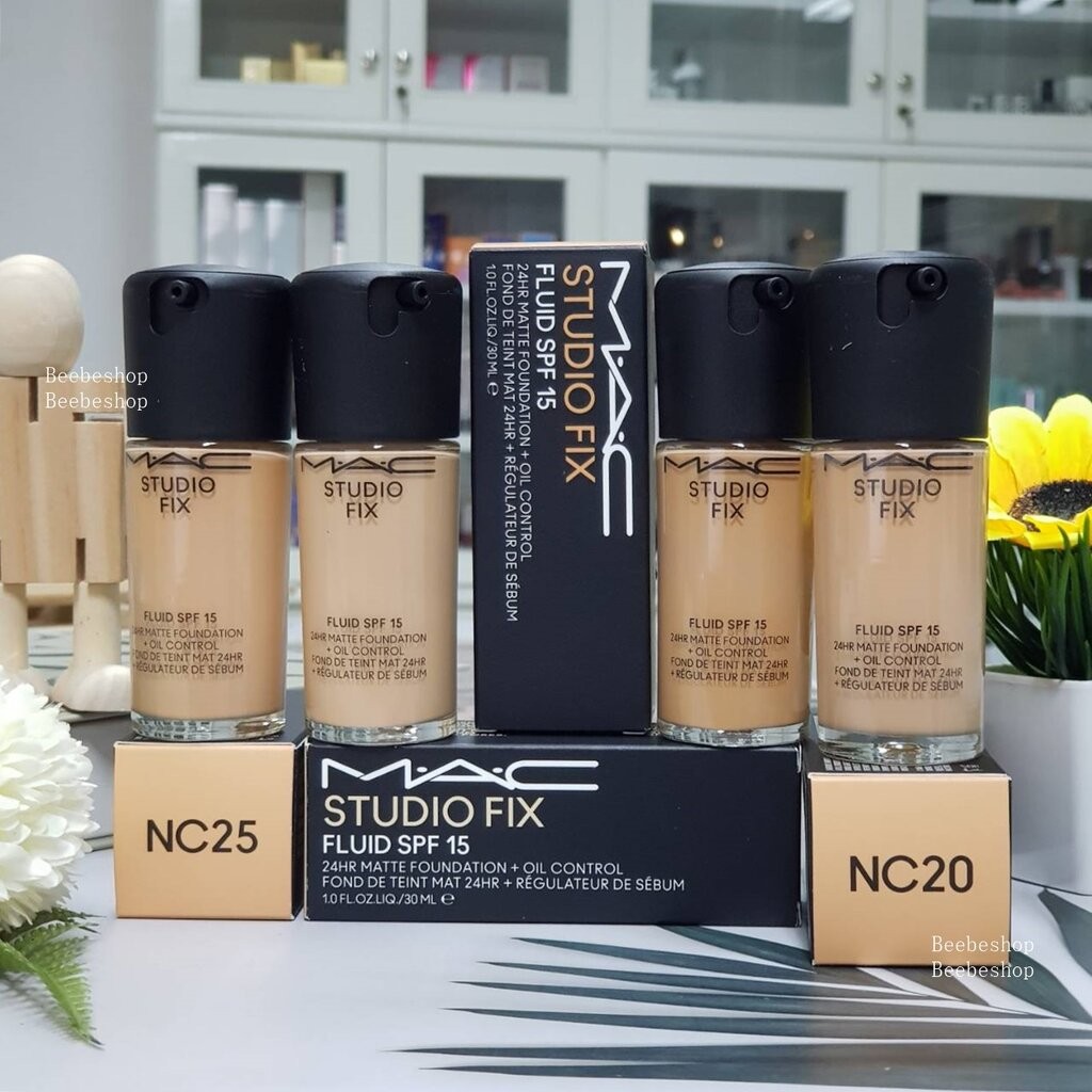 รองพื้น รุ่นใหม่!! MAC STUDIO FIX FLUID SPF15 24HR Matte Foundation 30ml รองพื้น ซอฟต์แมตต์ คุมมัน