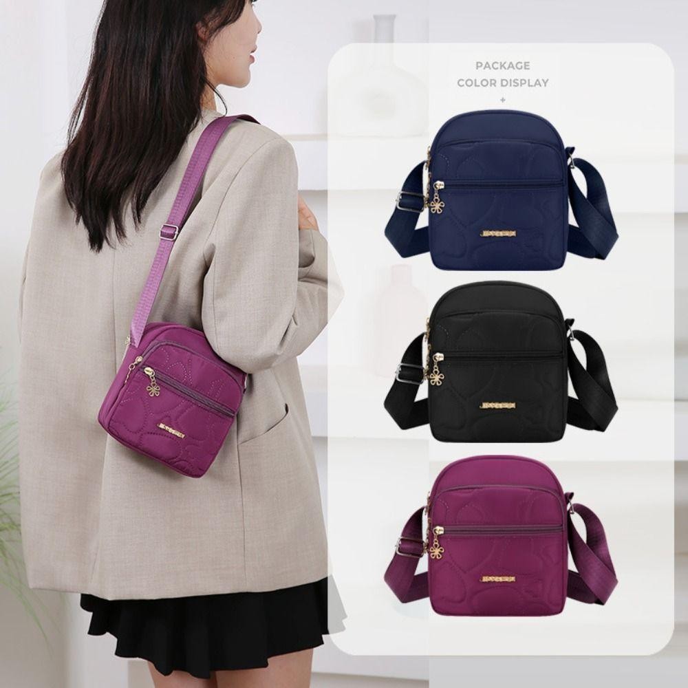 Uumir Messengers Bag, กระเป๋าสี่เหลี่ยมเล็กไนลอนหลายช่อง, กระเป๋าโทรศัพท์มือถือสะพายข้างมัลติฟังก์ชั่น