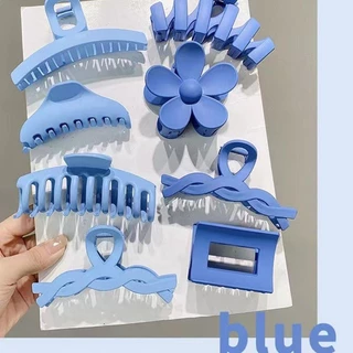 8ชิ้น/เซ็ต แฟชั่นผู้หญิงสีทึบกรงเล็บตบหลังหัวฉลามคลิปกิ๊บติดผมอุปกรณ์ผม(อัพเกรดแพคเกจ)