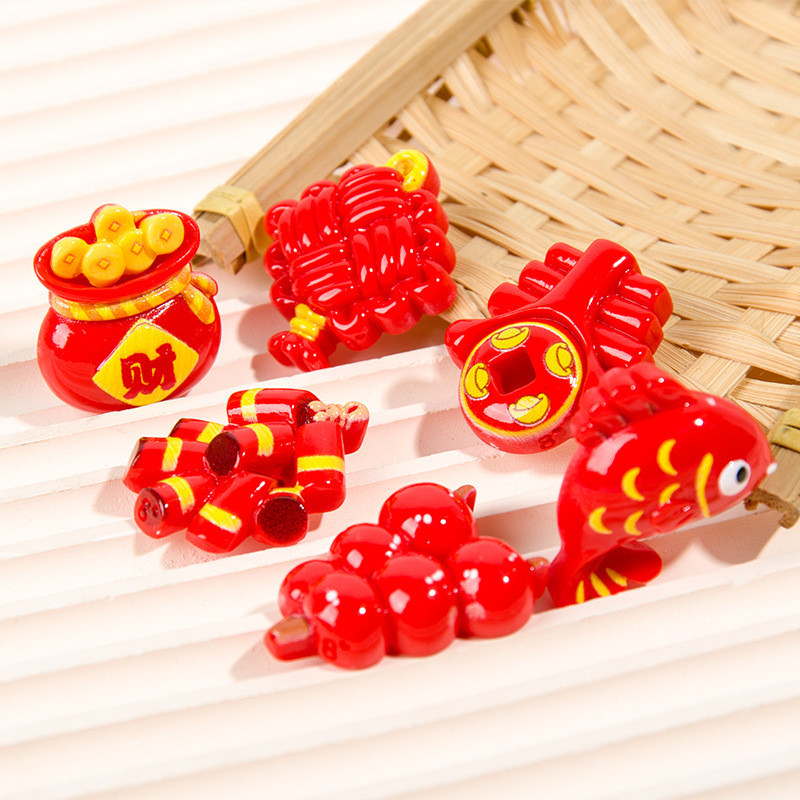 เครื่องประดับ DIY กาวครีมอุปกรณ์เรซินจี้โทรศัพท์มือถือพวงกุญแจกิ๊บติดผมแม่เหล็กติดตู้เย็นโบว์จีนปีใหม่ ราคา ถูกที่สุด ดีลบีเคเค แกลเลอรีภาพที่ 4
