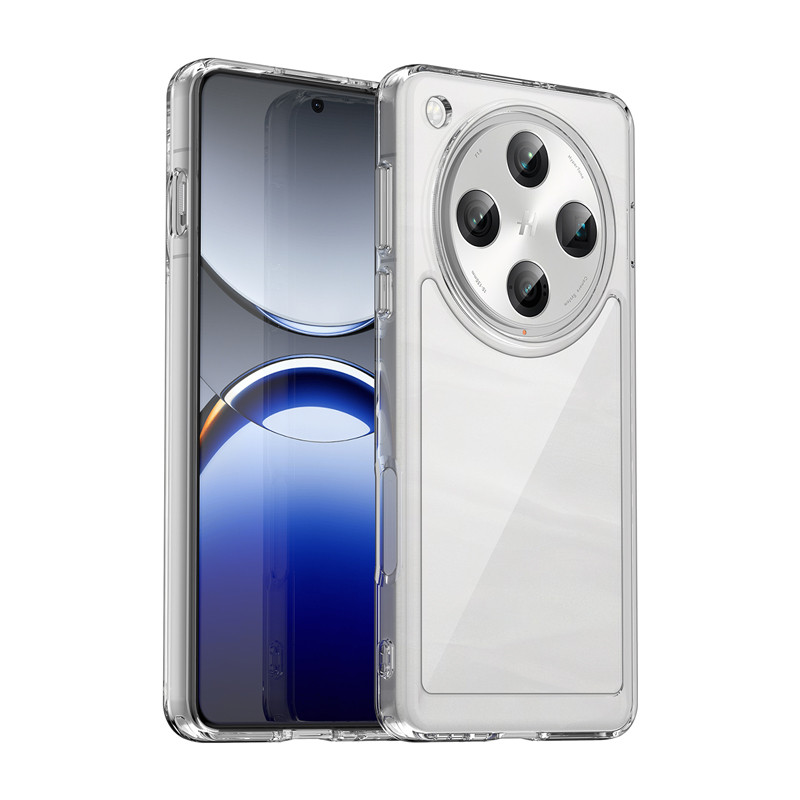 สําหรับ OPPO ค้นหา X8, X8 Pro 5G กรณี ELVEV กันกระแทกคริสตัลใส Hard PC TPU โปร่งใสปกหลัง
