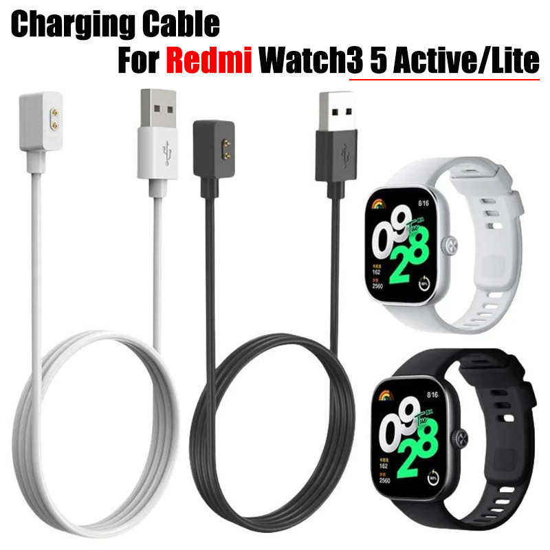 สายชาร์จสําหรับ Redmi Watch3 5 Active Lite Dock Data Line สายไฟ Fast Charger อะแดปเตอร์ USB อุปกรณ์เสริมสมาร์ทวอทช์