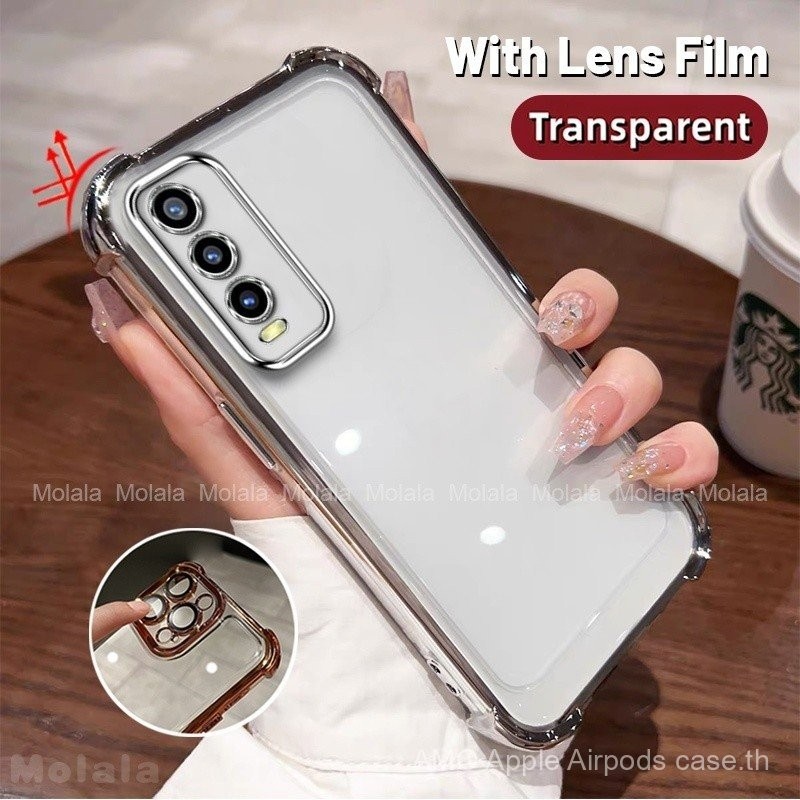 สำหรับ VIVO V2029 V2026 V2027 V2038 V2043 V2042 V2048ปลอกอ่อนโปร่งใสสี่มุมถุงลมนิรภัยกันกระแทกพร้อมเ