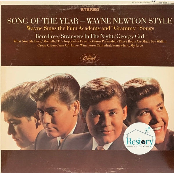 แผ่นเสียง Wayne Newton - Song Of The Year - Wayne Newton Style (Vinyl) (VG+)
