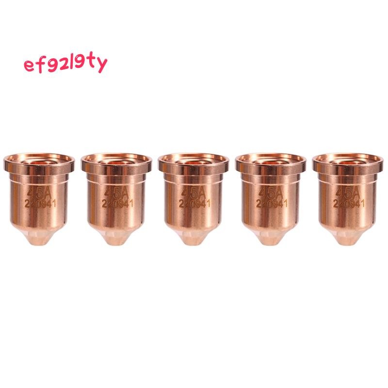 5ชิ้น 220941 เคล็ดลับหัวฉีด 45A Fit สําหรับ 45XP/65/85/105 วัสดุสิ้นเปลืองไฟฉายตัดพลาสม่า