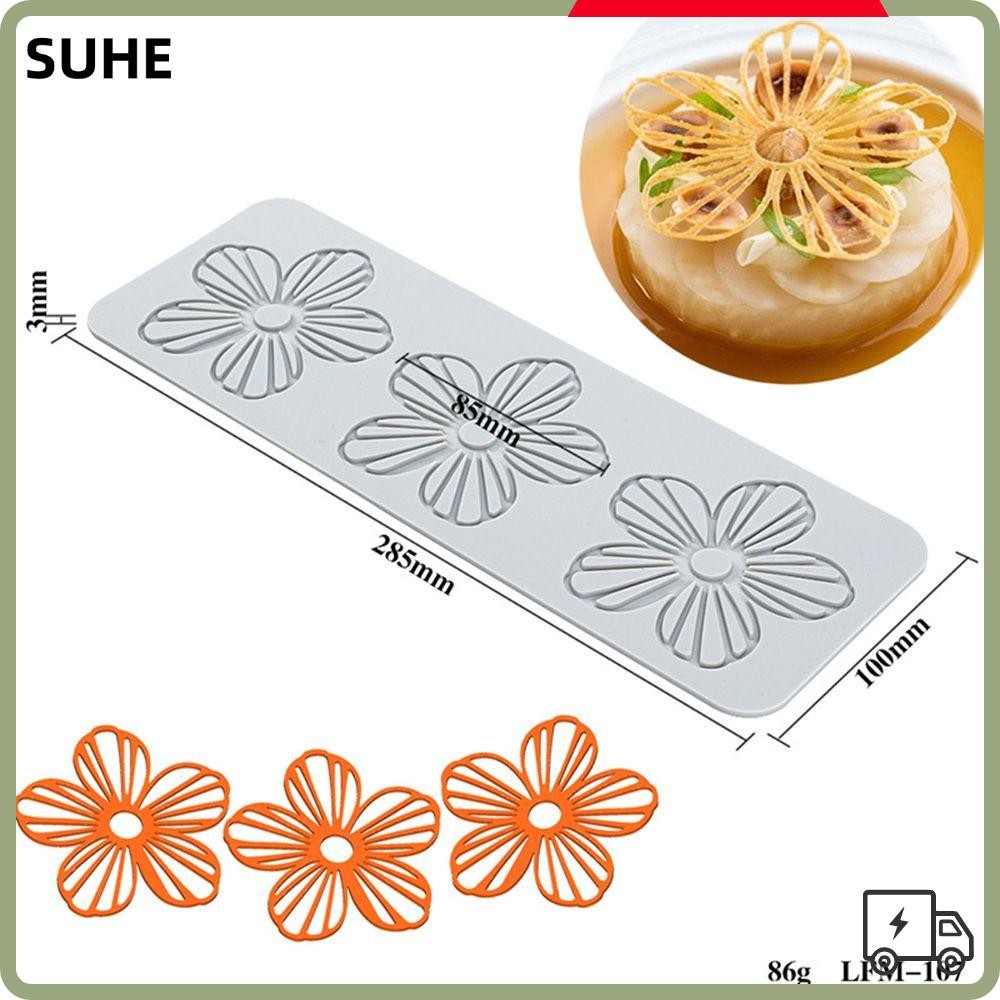 Suhe แม่พิมพ์ซิลิโคน รูปใบไม้ ลูกไม้ สําหรับทําเค้ก ขนมหวาน น้ําตาล